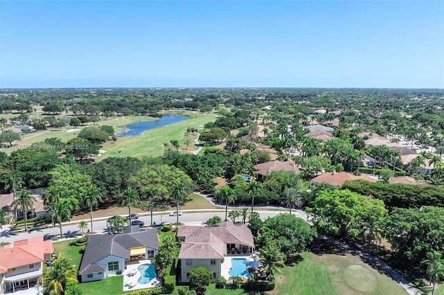 2541 Golf View Dr, Weston, FL 33327 - aerial view of property's location with a golf course, a large body of water, nearby suburban area, and a pool