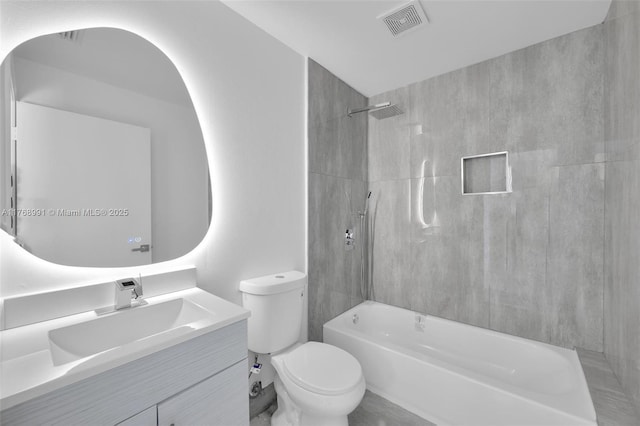 1170 Chenille Cir, Weston, FL 33327 - full bathroom featuring toilet, vanity, and shower / bathtub combination