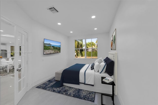 1170 Chenille Cir, Weston, FL 33327 - bedroom with french doors, recessed lighting, and baseboards