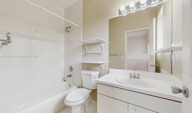 14214 SW 129th Path, Miami, FL 33186 - bathroom featuring toilet, tub / shower combination, and vanity