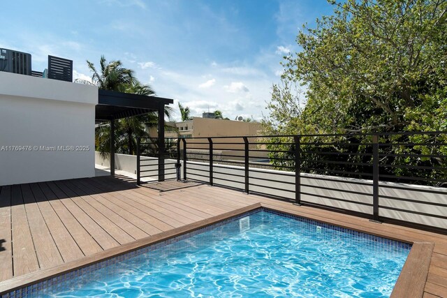 1635 E Broward Blvd, Fort Lauderdale, FL 33301 - view of swimming pool with central air condition unit