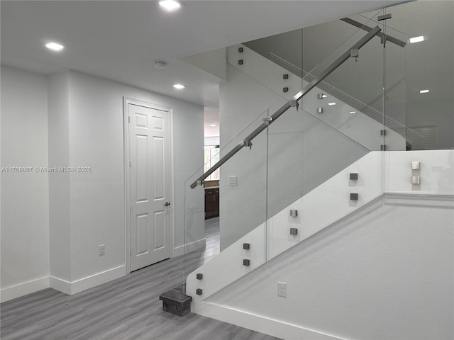 9840 NW 86th Ter, Doral, FL 33178 - interior space with recessed lighting, baseboards, and wood finished floors
