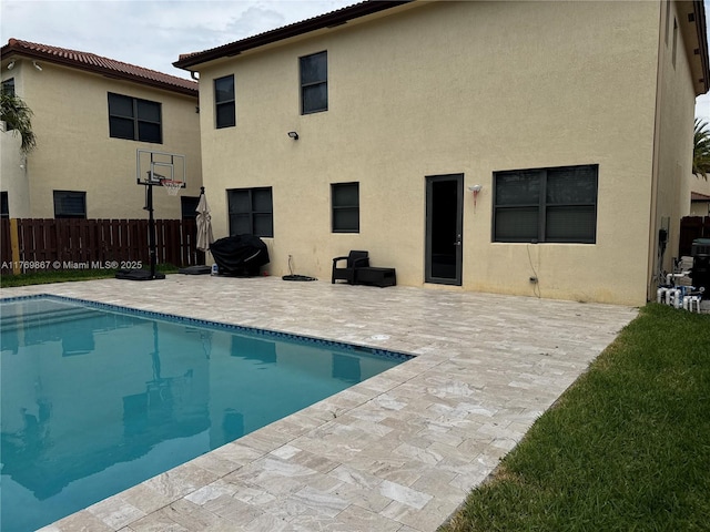 9840 NW 86th Ter, Doral, FL 33178 - view of swimming pool with a patio, fence, and a fenced in pool
