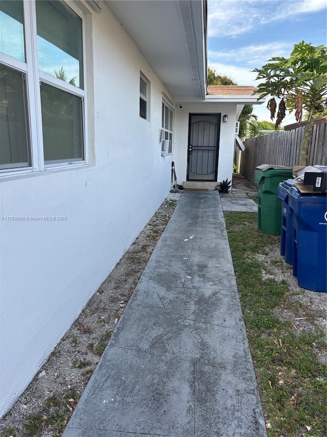 1167 NE 111th St, Miami, FL 33161 - view of patio / terrace featuring cooling unit and fence