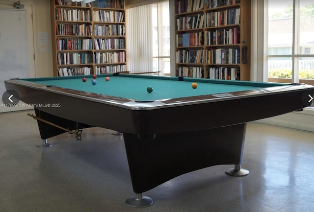 rec room featuring billiards
