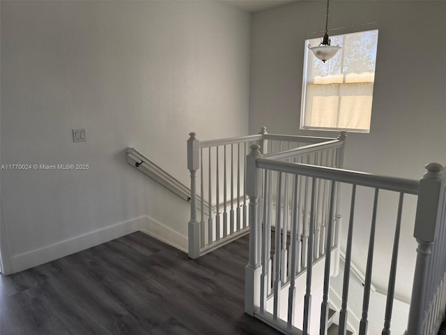 10086 NW 89th Ter, Doral, FL 33178 - stairway featuring baseboards and wood finished floors