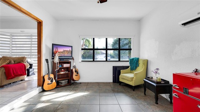 16241 SW 280th St, Homestead, FL 33031 - office with baseboards, a ceiling fan, and a wall mounted AC