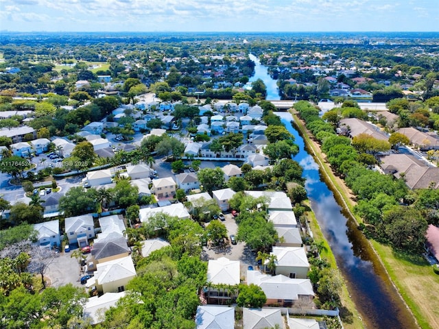 aerial view featuring a residential view