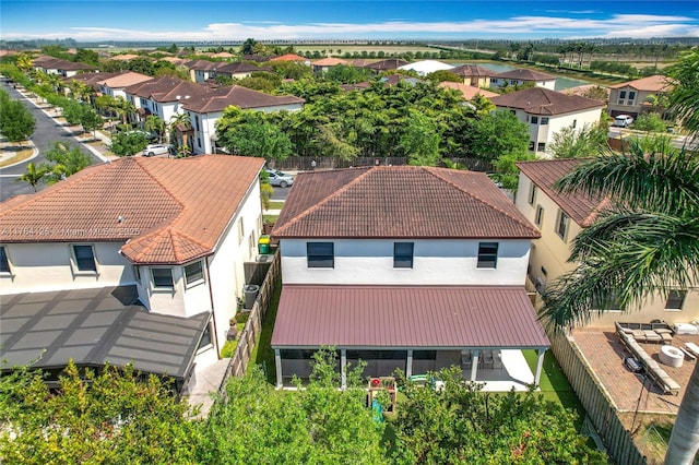 birds eye view of property featuring a residential view