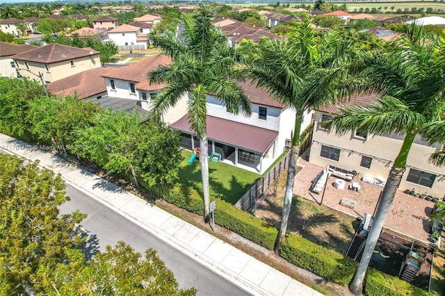 bird's eye view featuring a residential view