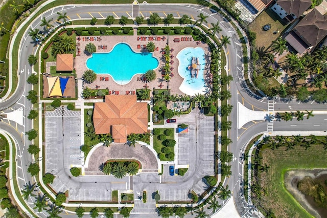 birds eye view of property