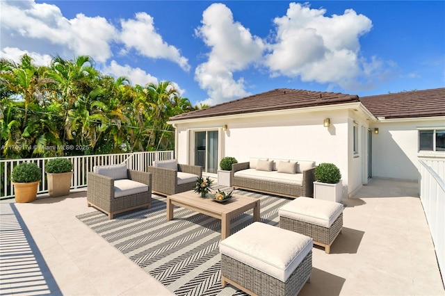 6300 SW Mitchell Dr, Coral Gables, FL 33158 - view of patio featuring an outdoor living space