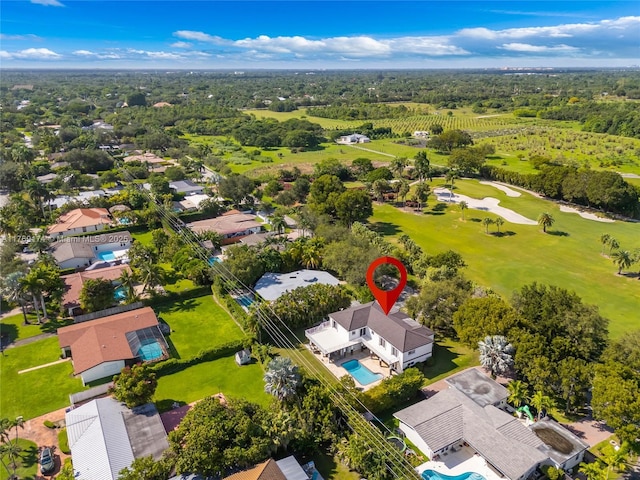6300 SW Mitchell Dr, Coral Gables, FL 33158 - bird's eye view featuring view of golf course