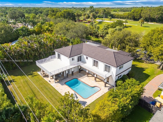 6300 SW Mitchell Dr, Coral Gables, FL 33158 - aerial view featuring a view of trees