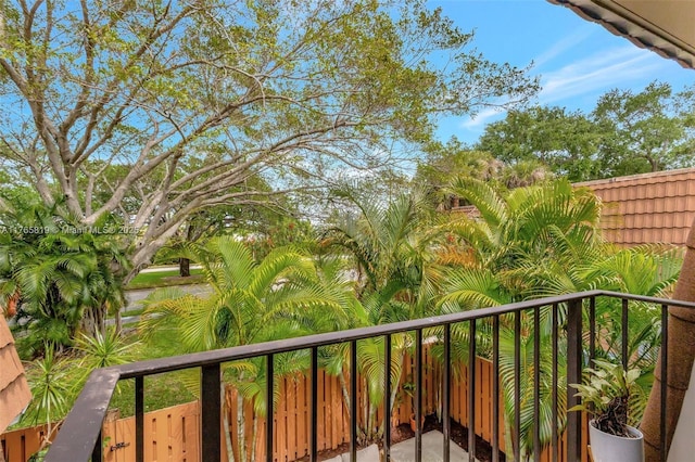 view of balcony