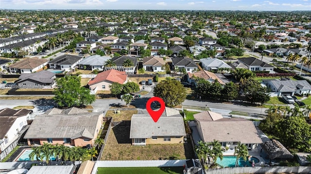 14930 SW 178th Ter, Miami, FL 33187 - bird's eye view with a residential view