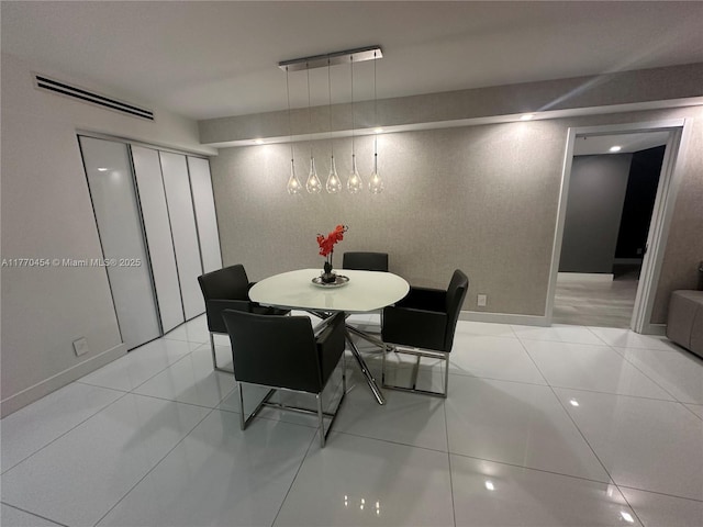 20225 NE 34th St Unit 1022, Aventura, FL 33180 - dining room with baseboards, visible vents, and light tile patterned floors