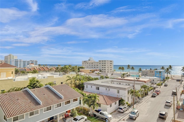 801 S Ocean Dr Unit 604, Hollywood, FL 33019 - bird's eye view featuring a water view and a view of city