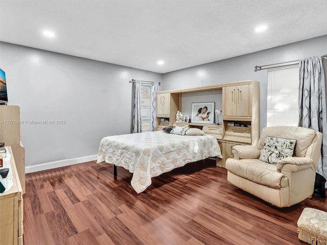 5404 Bayberry Ln, Tamarac, FL 33319 - bedroom featuring wood finished floors, baseboards, and recessed lighting