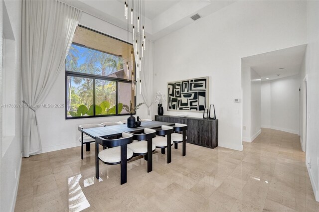 3320 Bridle Path Ln, Weston, FL 33331 - dining room featuring a high ceiling