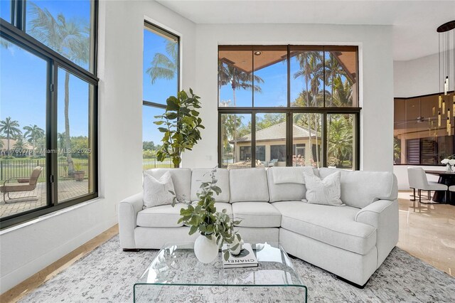 3320 Bridle Path Ln, Weston, FL 33331 - living area with baseboards