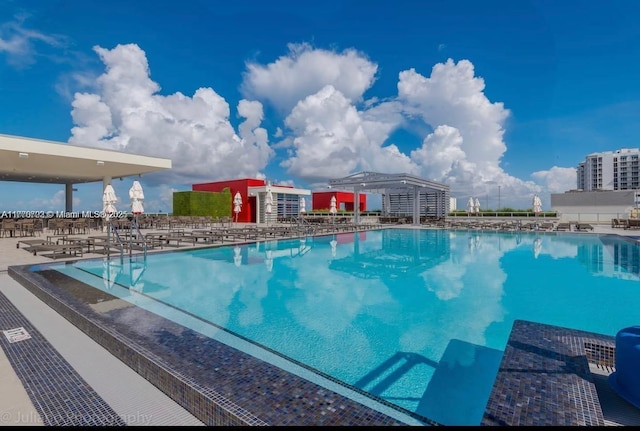 view of pool