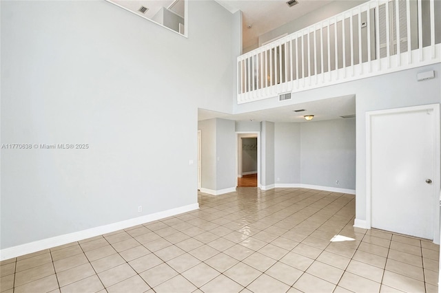 2791 La Paz Ave, Cooper City, FL 33026 - empty room featuring a high ceiling and light tile patterned floors
