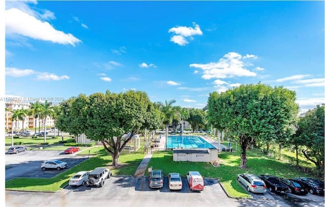 9350 Fontainebleau Blvd Unit 312, Miami, FL 33172 - view of pool featuring a yard