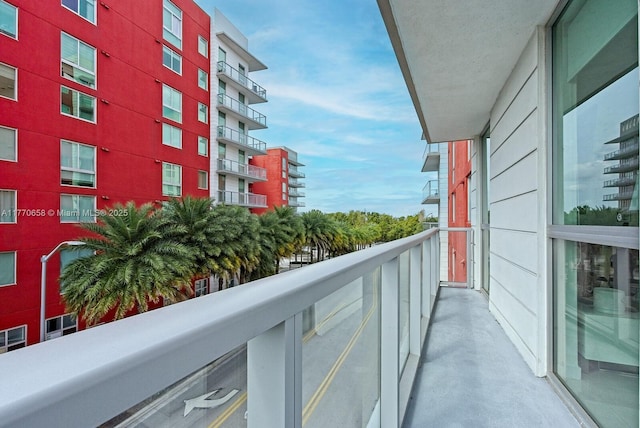 view of balcony