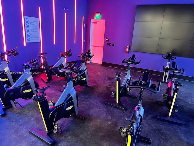 view of gym