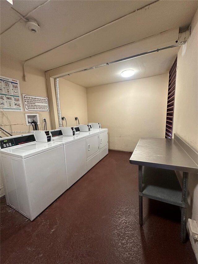 3301 N Country Club Dr Unit 110, Aventura, FL 33180 - community laundry room featuring separate washer and dryer