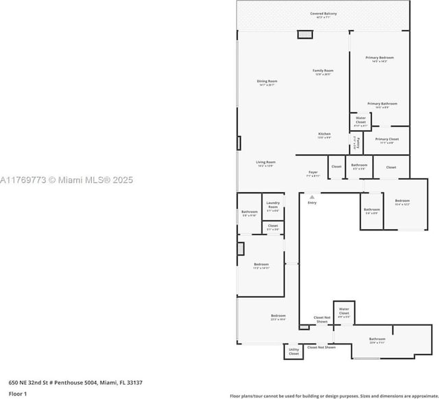 650 NE 32nd St Unit Ph5004, Miami, FL 33137 - floor plan / room layout