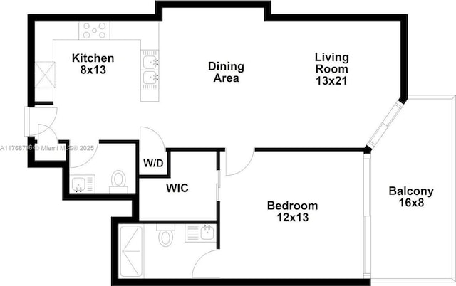 1901 Brickell Ave Unit B2304, Miami, FL 33129 - view of home floor plan