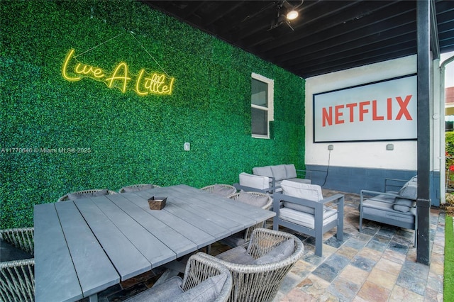 1114 SW 11th Ave, Miami, FL 33129 - view of patio with an outdoor hangout area