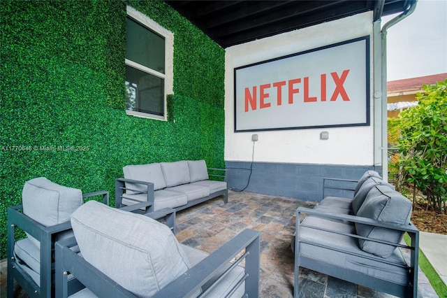 1114 SW 11th Ave, Miami, FL 33129 - view of patio / terrace with outdoor lounge area
