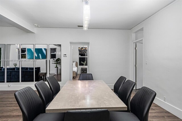 1114 SW 11th Ave, Miami, FL 33129 - dining space featuring wood finished floors and baseboards
