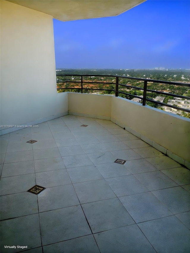 view of balcony
