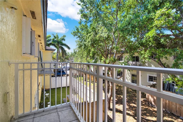 view of balcony