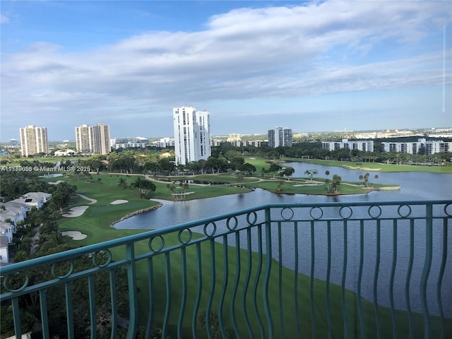 20000 E Country Club Dr Unit Ts02, Aventura, FL 33180 - water view with view of golf course and a view of city