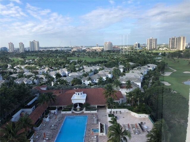 20000 E Country Club Dr Unit Ts02, Aventura, FL 33180 - birds eye view of property with a view of city