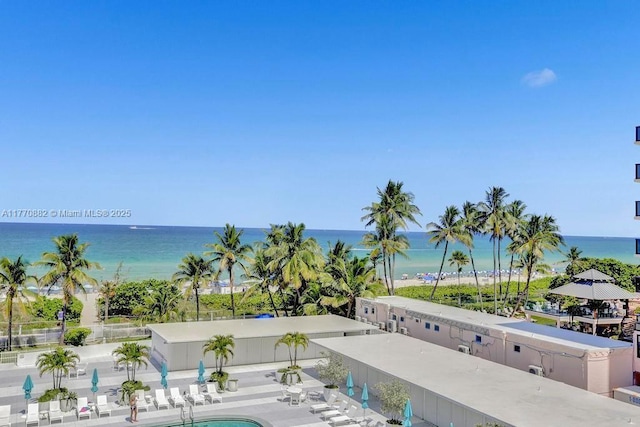 5255 Collins Ave Unit 5D, Miami Beach, FL 33140 - property view of water featuring fence