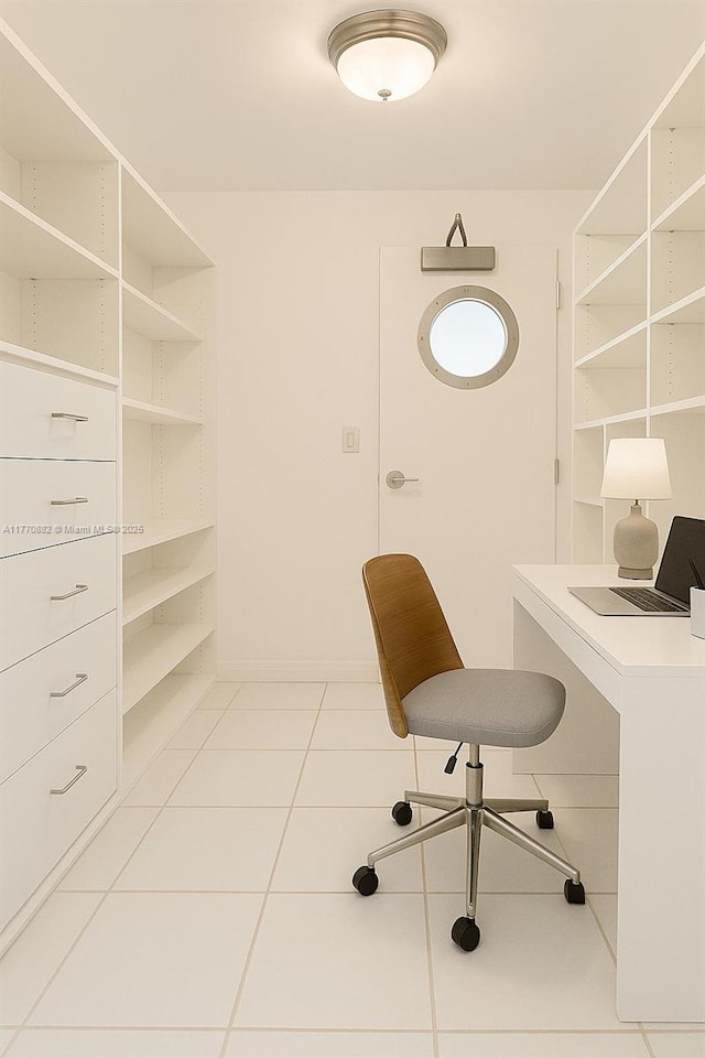 5255 Collins Ave Unit 5D, Miami Beach, FL 33140 - office area with light tile patterned flooring