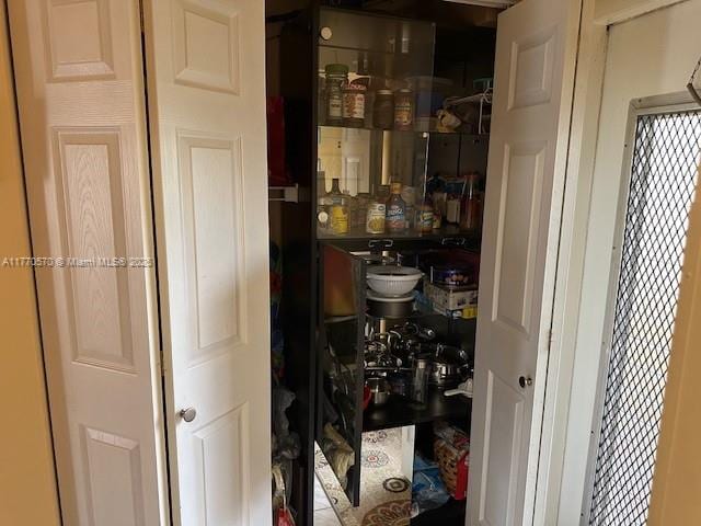 view of pantry