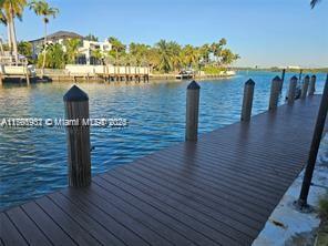 10140 W Bay Harbor Dr Unit 502B, Bay Harbor Islands, FL 33154 - dock area with a water view