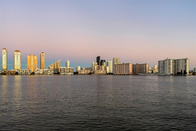 3918 Island Estates Dr, Aventura, FL 33160 - property view of water with a view of city