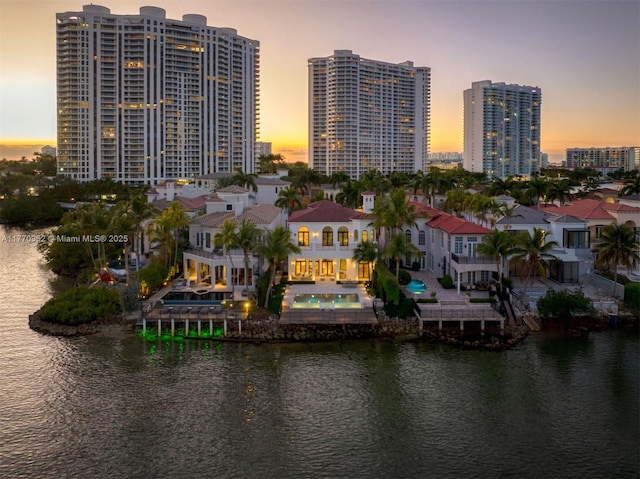 3918 Island Estates Dr, Aventura, FL 33160 - view of city with a water view