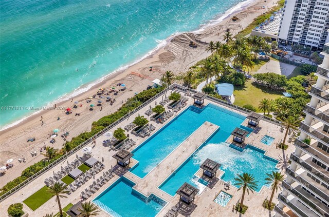 1830 S Ocean Dr Unit 2808, Hallandale Beach, FL 33009 - view of property location featuring a pool area and expansive beach