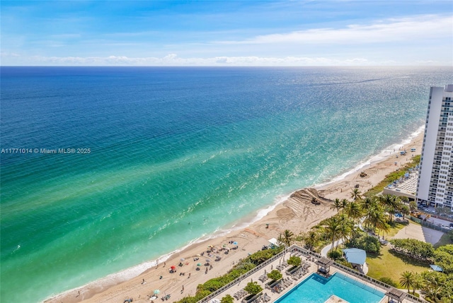 1830 S Ocean Dr Unit 2808, Hallandale Beach, FL 33009 - aerial view of expansive beach and a pool area