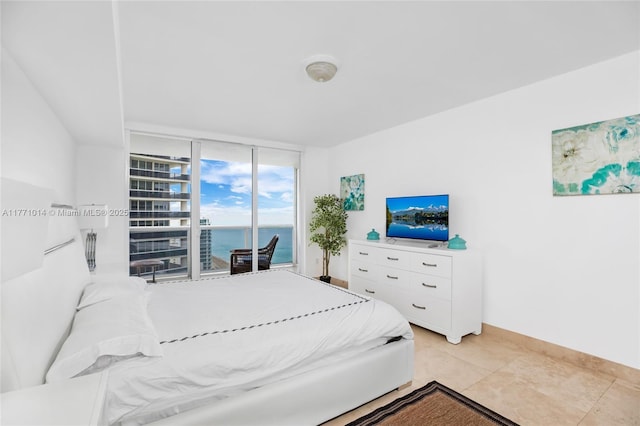 1830 S Ocean Dr Unit 2808, Hallandale Beach, FL 33009 - bedroom with expansive windows and baseboards