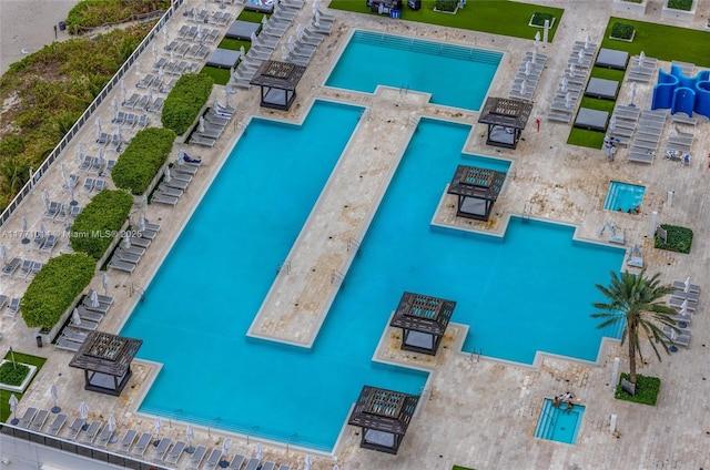 1830 S Ocean Dr Unit 2808, Hallandale Beach, FL 33009 - drone / aerial view of a pool area